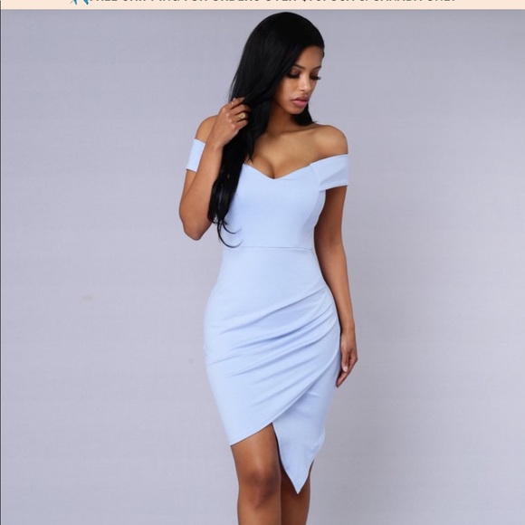 Fashion Nova Secret Moments Dress - Blue - Picture 4 of 8